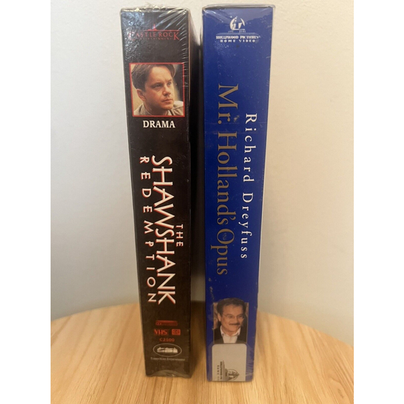 Vintage VHS lot Of 2 Mr. Holland’s Opus & The Shawshank Redemption - SEALED NEW - Picture 11 of 15